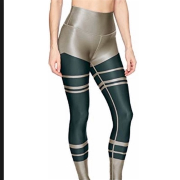 ALO yoga high waist airlift legging marathon stripe print - Picture 2 of 6